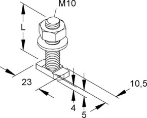 Niedax Hammerkopfschraube HM 310/40