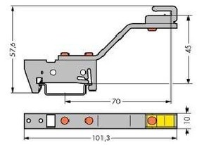 WAGO GmbH & Co. KG Schirmschienenhalter Cu 10x3mm 790-301
