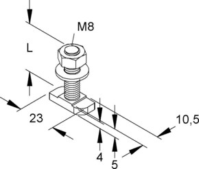 Niedax Hammerkopfschraube HM 308/20