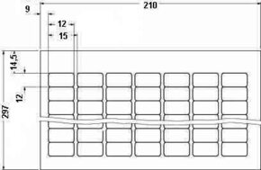 Phoenix Contact Gerätemarkierung für Laserdrucker BMKL 12X12 WH