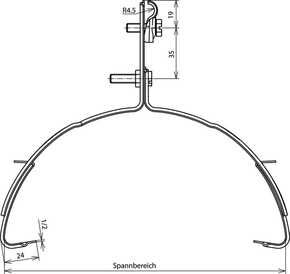 DEHN Dachleitungshalter DEHNquick St/tZn 202 020