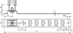 DEHN Dachleitungshalter UNIgrip NIRO DLH UG 8 H20 L475V2A
