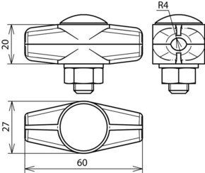 DEHN ES-Verbinder RG f. Rd 8mm ESV 8 RG