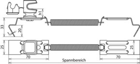 DEHN Dachleitungshalter SPANNsnap NIRO/K-gr DLHSS8H36FG #204249