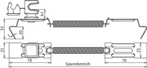 DEHN Dachleitungshalter SPANNsnap NIRO/K-gr DLHSS8H36FG #204249