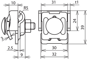 DEHN Falzklemme Cu 0,7-8mm FKKB610KBF078CU
