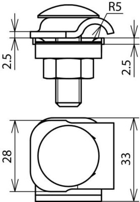 DEHN MMV-Klemme St/tZn f. Rd 6-8mm MMVK6.8FRM10X35STTZN