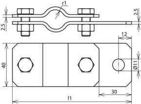 DEHN Erdungsrohrschelle D 26,9mm NIRO ERS 27 AB11 V2A