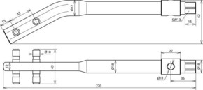 DEHN Richteisen gekröpft St/brüniert REGK810SW13STBRUE