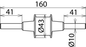 DEHN Trennfunkenstrecke m.2Anschl. Rd10 NIRO TFS