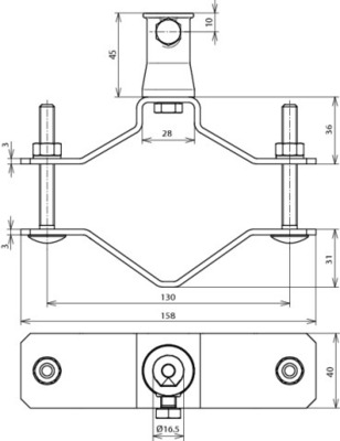 DEHN Rohrschelle D 70-90mm NIRO RS D70.90 BB16 V2AZG