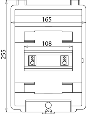 DEHN Isolierstoffgehäuse AP-IP54 f.REG.-6TE IGA 6 IP54