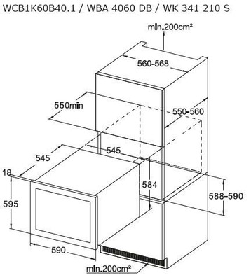 Amica EB-Wein-Klimagerät WK 341 210 S sw
