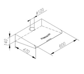 Amica UB-Haube schwarz UH 17109-3 S