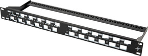 Telegärtner 19Z Modulträger 1HE gewinkelt, schwarz 100021505