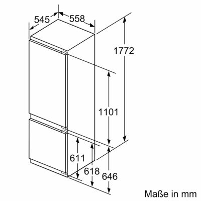 Bosch MDA EB-Kühl/Gefrierkombi Serie6 KIS87ADD0