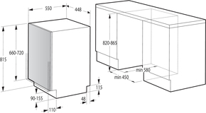 Gorenje EB-Geschirrspüler 45cm,11MG,9l,47dB GV520E10