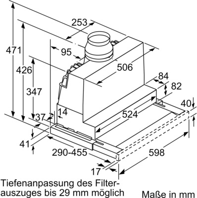 Constructa-Neff Flachschirmhaube 3 Stufen + 1 Intens D46ED52X1