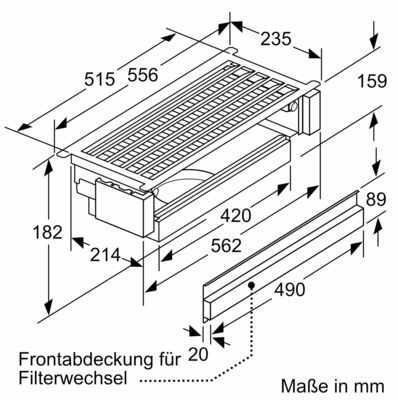 Constructa-Neff Long Life Umluftset extern Z51ITD1X1