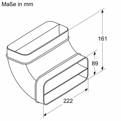 Constructa-Neff Flachkanalbogen 90Grad,vertikal Z861SB2