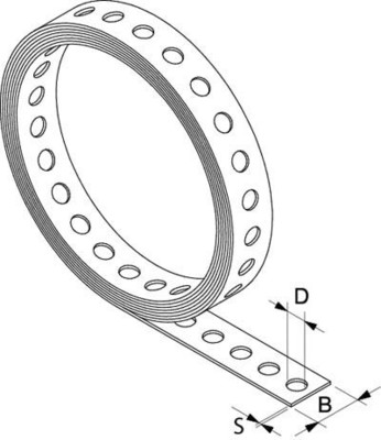 Fischer Deutschl. Lochband kunststoffummantelt LBK 14/10m