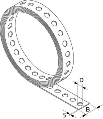 Fischer Deutschl. Lochband kunststoffummantelt LBK 19/8m