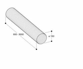 Siemens MDA Aluflex-Rohr rund,150 LZ31XXX11