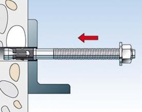 Fischer Deutschl. Bolzenanker Stahl galvanisch vz FAZ II 10/50