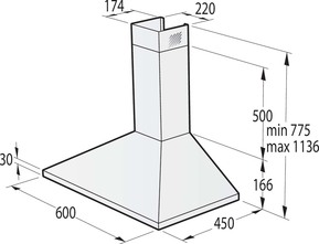 Gorenje Kaminhaube 60cm WHC629E4X-DE