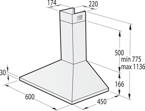 Gorenje Kaminhaube 60cm WHC629E4X-DE