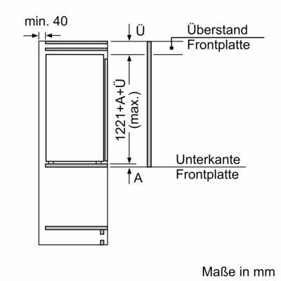 Constructa-Neff EB-Kühlgerät 187l,FreshSafe KI2422FE0