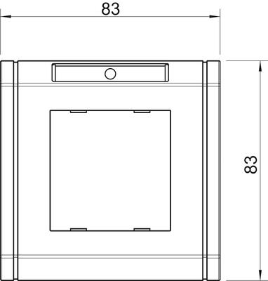 OBO Bettermann Vertr Abdeckrahmen 1-fach PC ADR-45 1 RW