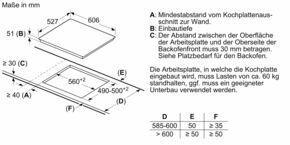 Bosch MDA EB-Kochfeld Induktion Serie4 NXX675CB5E