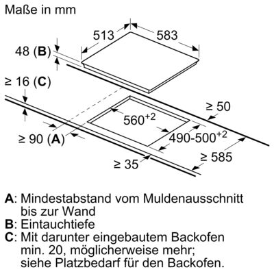 Bosch MDA EB-Autark-Kochfeld Serie6 PKN645FP2E