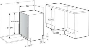 Gorenje EB-Geschirrspüler 14MG,9,7l,44dB GV642D61
