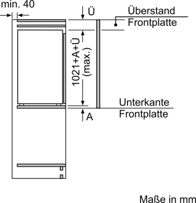 Constructa-Neff EB-Kühlgerät 165l,FreshSafe KI1312FE0