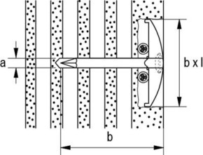 Fischer Deutschl. Nagelscheibe 27x34mm NSB 2/60