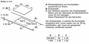 Siemens MDA EB-Kochfeld Induktion IQ300,herdgesteuert EI631CFB1E