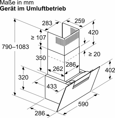 Constructa-Neff Schrägesse 3 Stufen + 1 Intens D65IFN1S0
