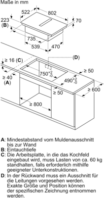 Constructa-Neff EB-Autark-Kochfeld CombiInduction V58NHQ4L0
