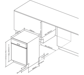 Amica UB-Geschirrspüler EGSPU 513 911 E