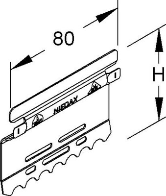 Niedax Stoßstellenverbinder LST 80