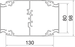Tehalit Deckenanschlusssäule m.Spanntechnik DAS280 3400 rws