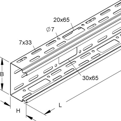 Niedax LS-Kanalunterteil LI 60.300
