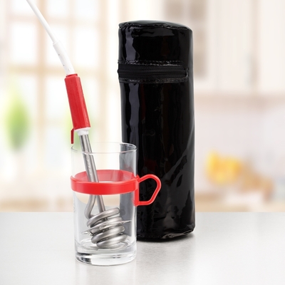 Rommelsbacher Reise-Tauchsieder 350W + Glasbecher RTG 351