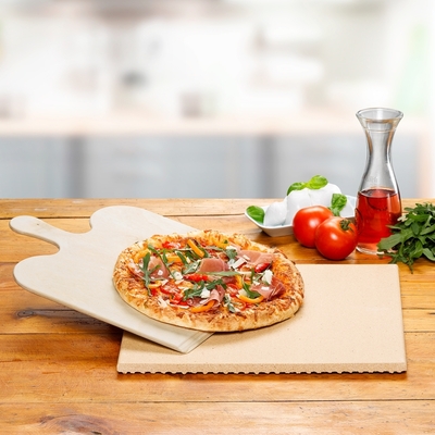 Rommelsbacher Pizza/Brotbackstein Set aus Schamotte PS 16
