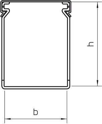 OBO Bettermann Vertr Verdrahtungskanal 80x60x2000mm, sgr LK4 80060 Sonderloch