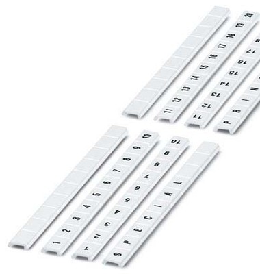 Phoenix Contact Zackband B=8mm 1-10 längs weiß ZBF 8,lgs:1-10