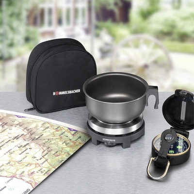 Rommelsbacher Reise-Kochplatte Set 500W + Topf 115/230V RK 501/SU
