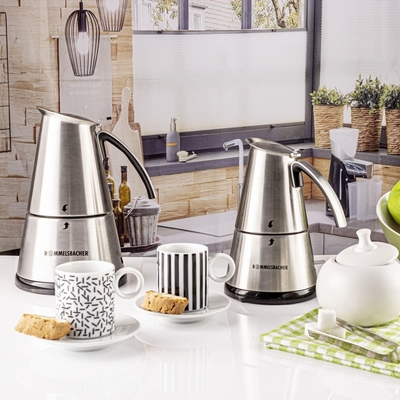 Rommelsbacher Espresso Kocher cordless 2 + 4 Tassen edelstahl EKO 364/E